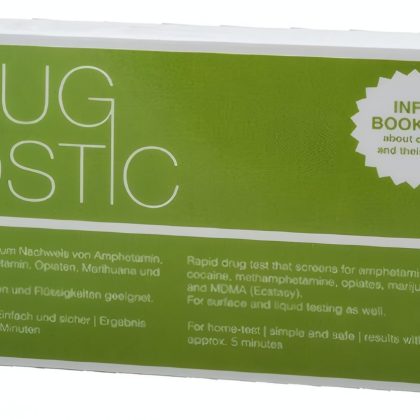 Test de 6 drogues différentes sur des surfaces et dans des liquides
