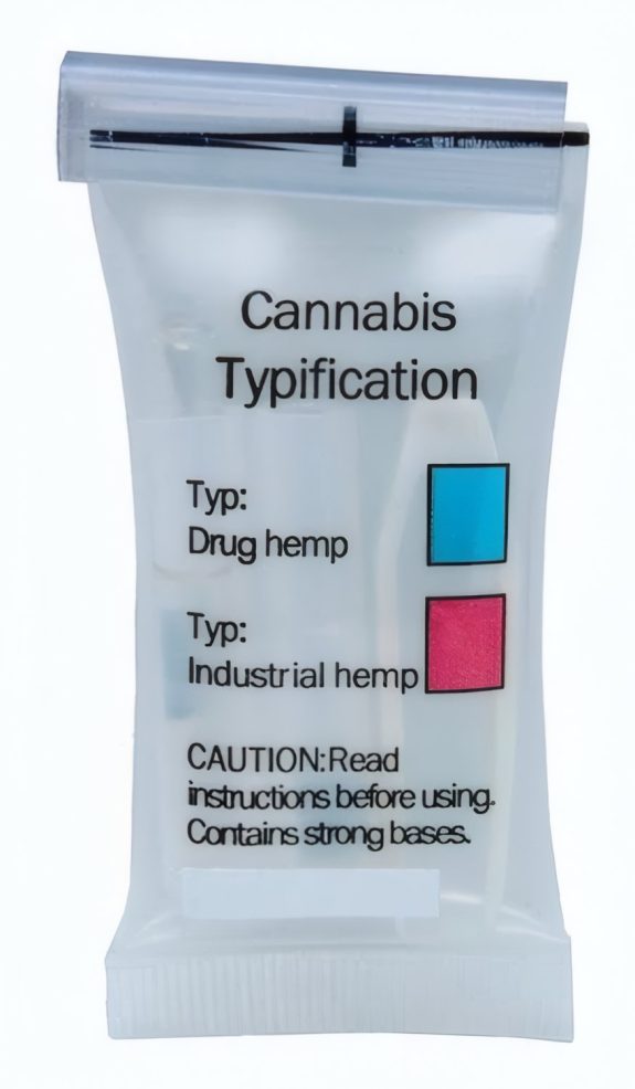 Sac en plastique avec ampoules pour le test/type de THC et CBD